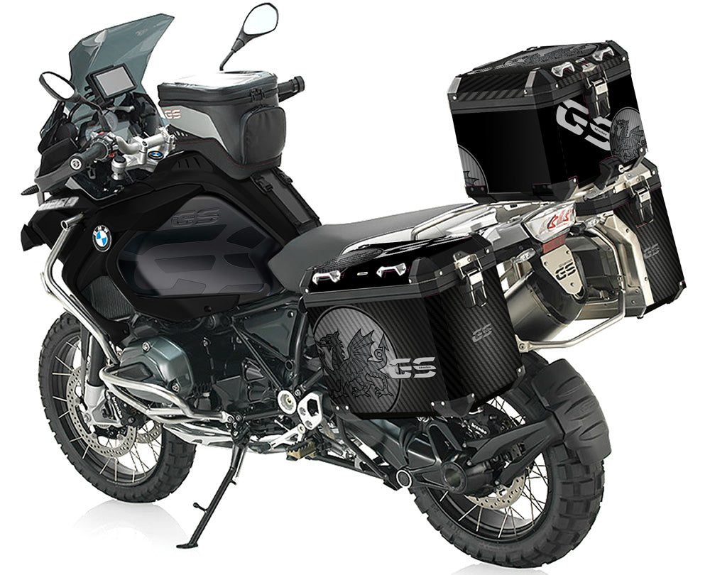 BMW Black Rallye Welsh Dragon Pannier Decals