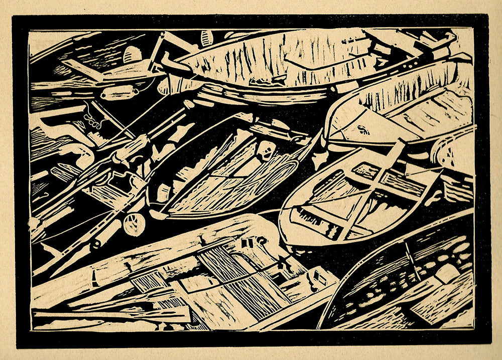 Linocut – Flotilla