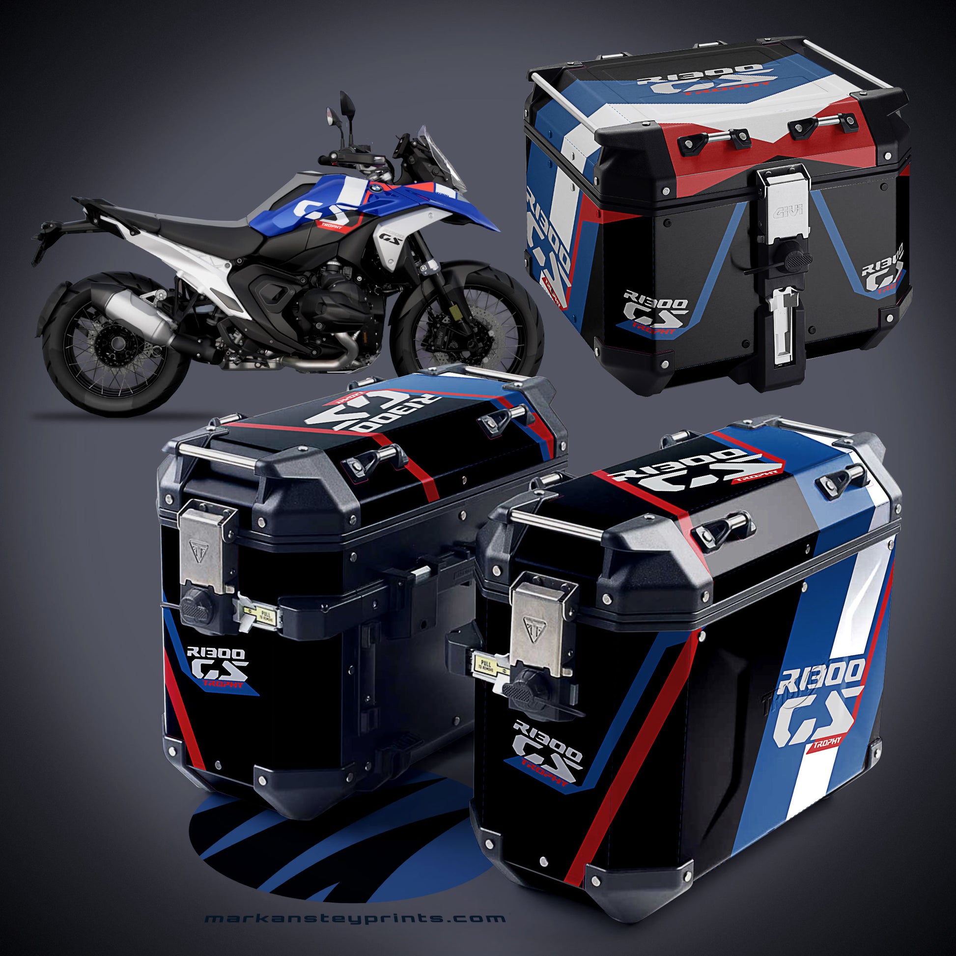BMW GS 1300 (Givi Luggage) – Mark Anstey Prints