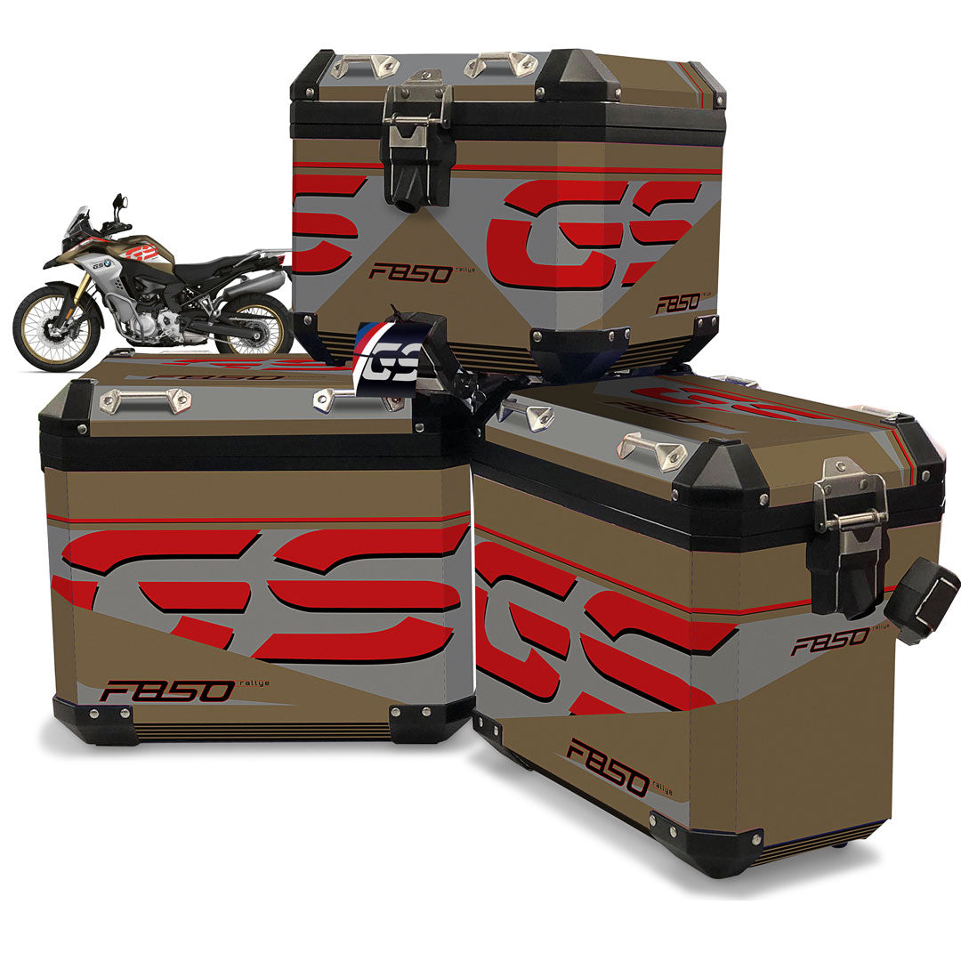 Gs Rallye Box Stiker NEW F850 GSA Rallye Red and Bronze Pannier Decals – Mark Anstey Prints