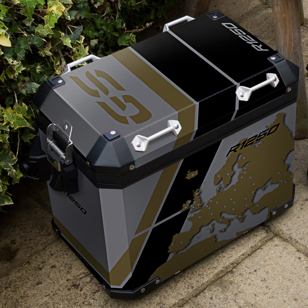 BMW R1250 GSA 2019 Kalamata Europe Panniers Top Box Decals