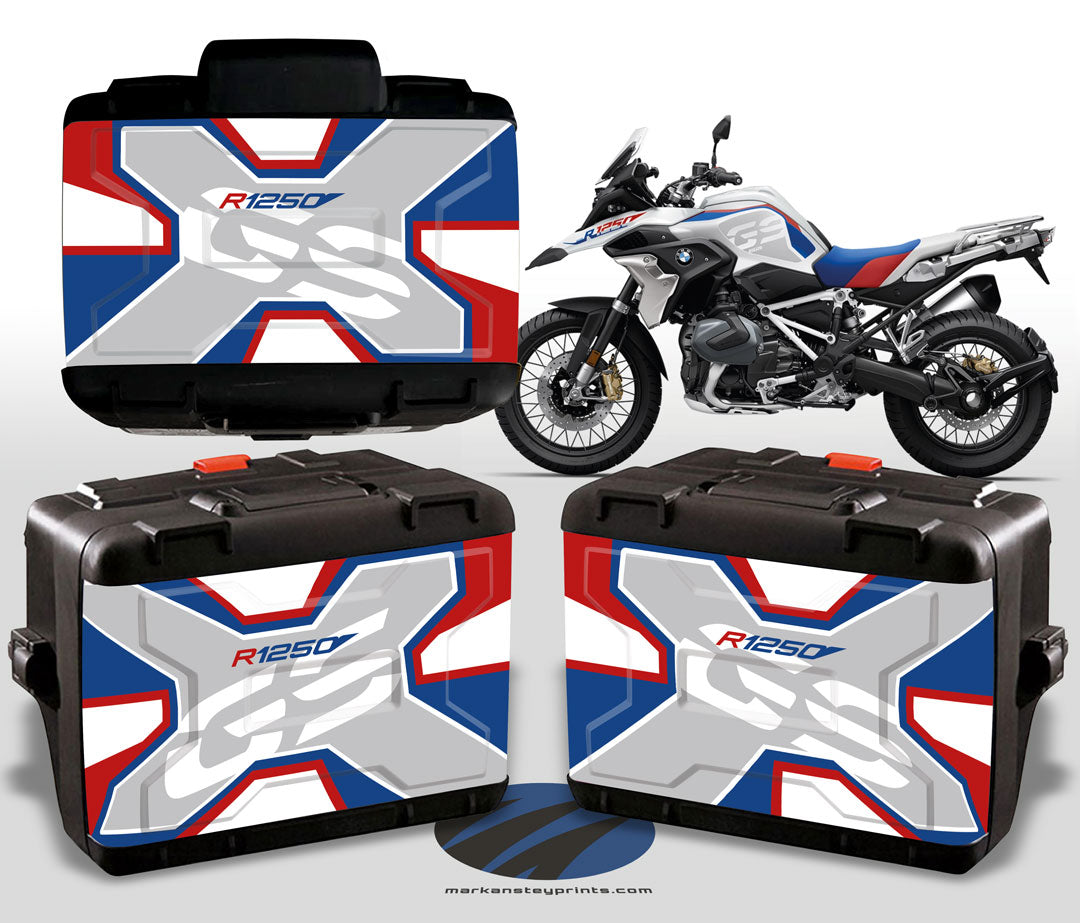 BMW R1250 GS Vario Pannier Decals Rallye 2022/23 Decals – Mark Anstey ...